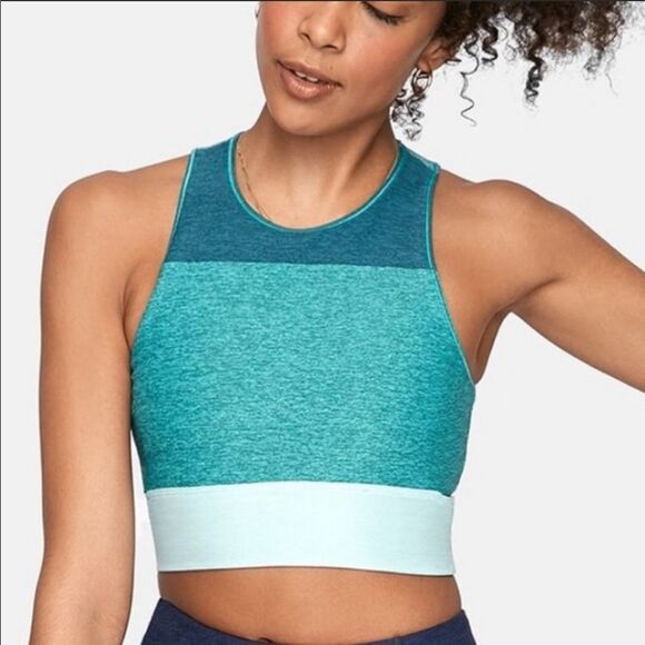 Outdoor Voices Tip-Tone Slashback Crop Top Bra - Picture 1 of 11
